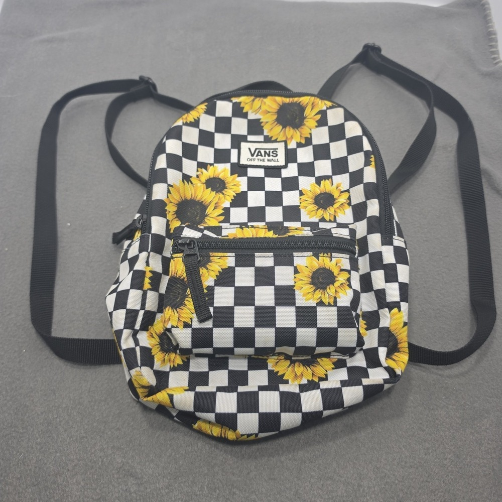 VANS Checkerboard Sunflowers Mini  Backpack  G